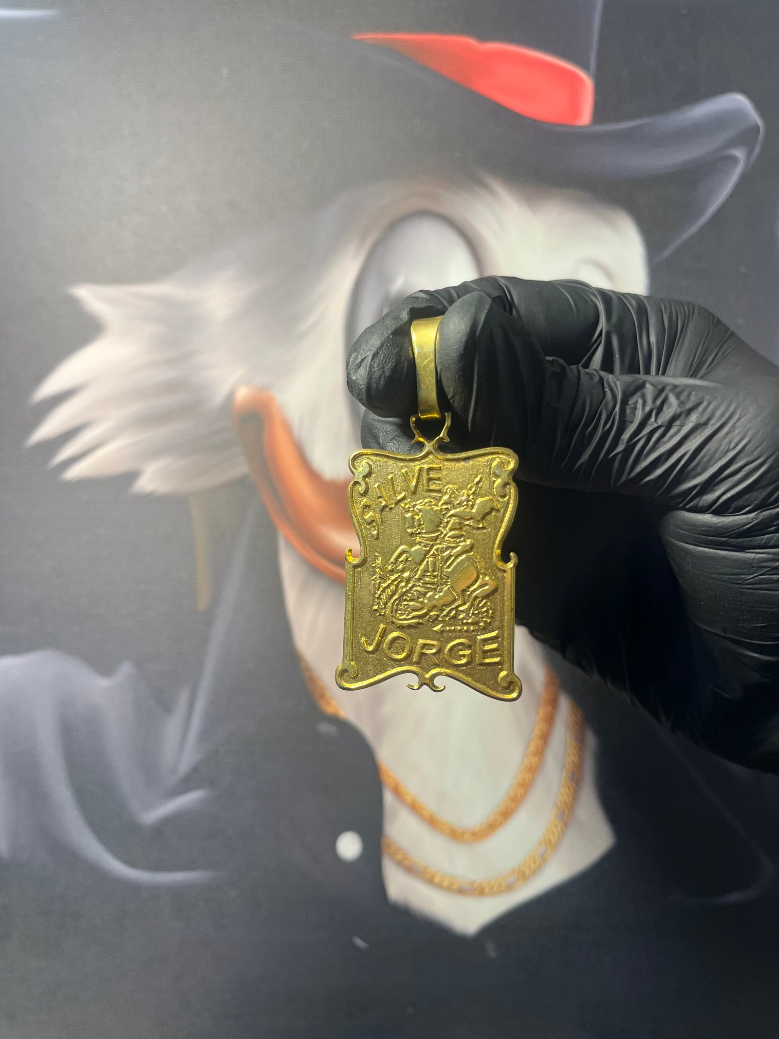 Pingente São Jorge Placa (G)